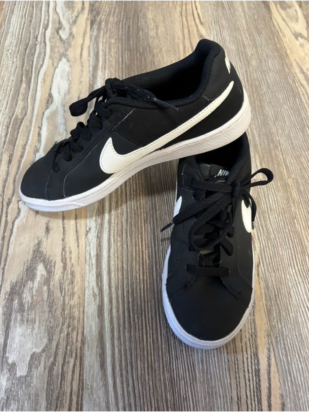 Nike Women’s Court Royale Trainers In Black And White - 6